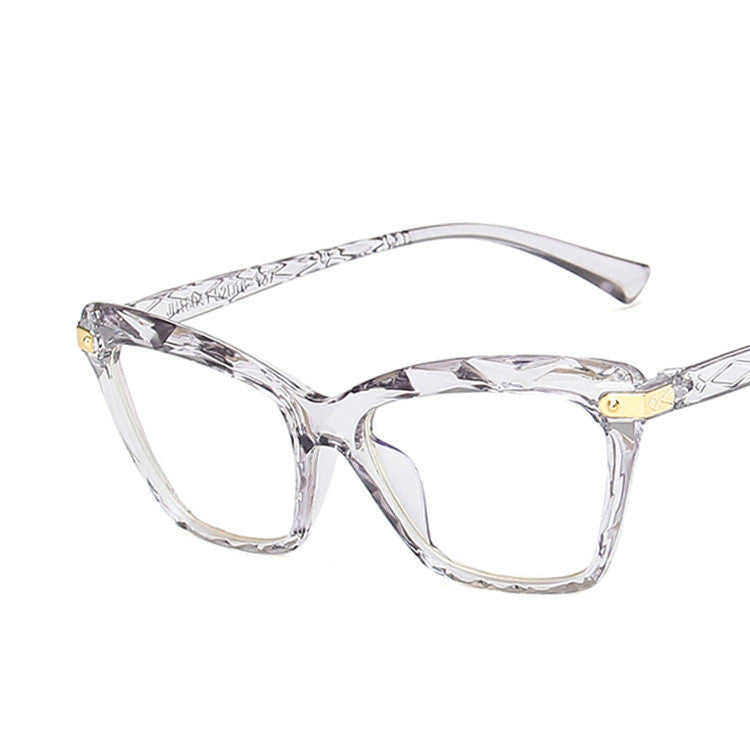 Lunettes œil-de-chat multifacettes anti-lumière bleue