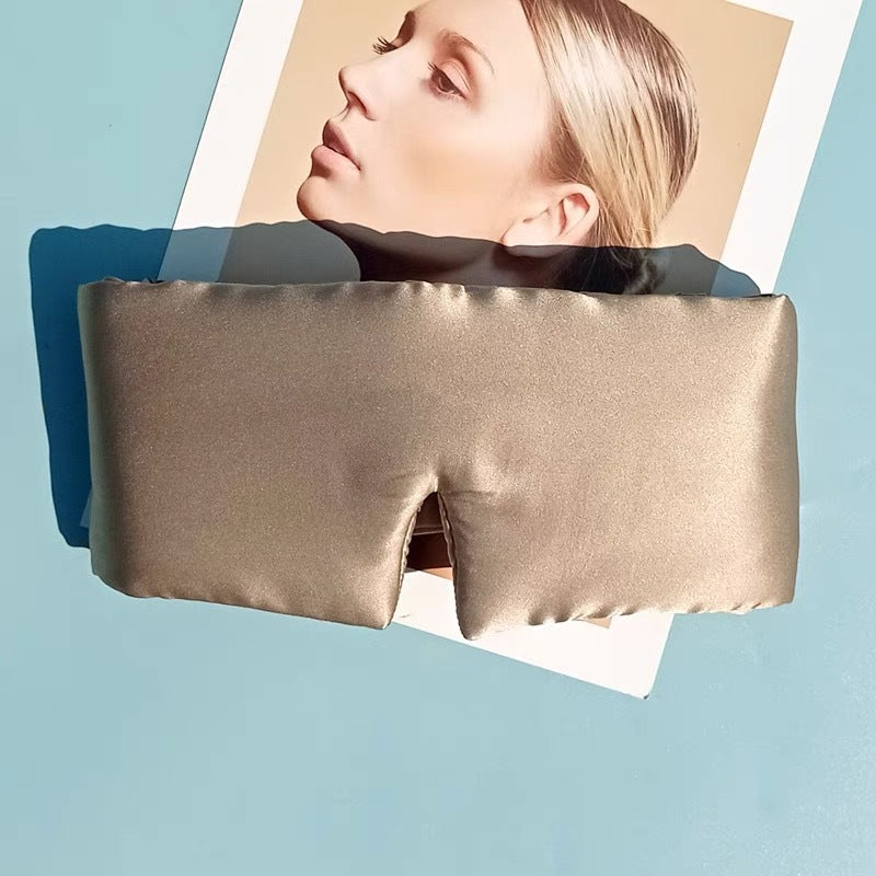 Masque de sommeil en soie, protecteur d'ombre, doux pour la peau et respirant, pour une protection auditive et une réduction du bruit